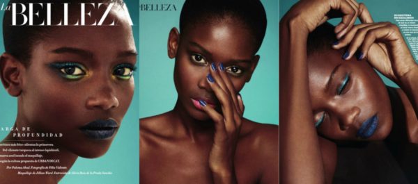 Inspiration maquillage – Peau noire et métissée : le bleu