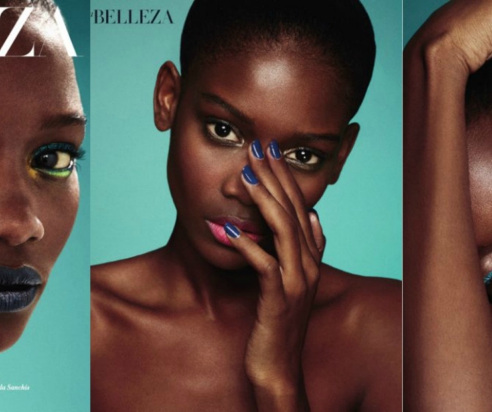 Inspiration maquillage – Peau noire et métissée : le bleu