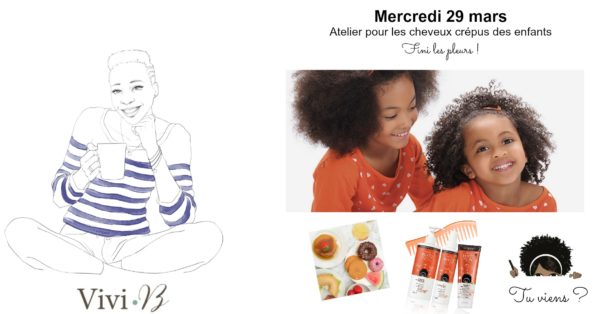 Mercredi 29 mars avec PhytoSpecific : Atelier gratuit Enfants et cheveux crépus !
