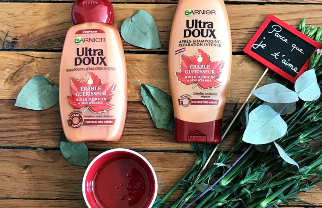 Test et concours : Gamme Erable Guérisseur  – Garnier Ultra Doux