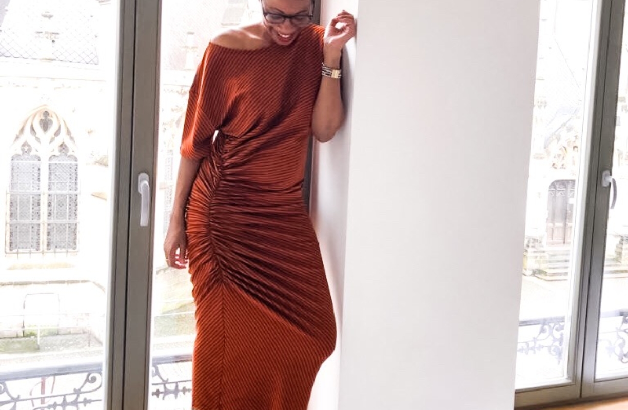 La robe longue à rayures Zara