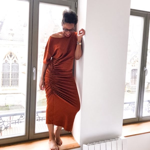 La robe longue à rayures Zara